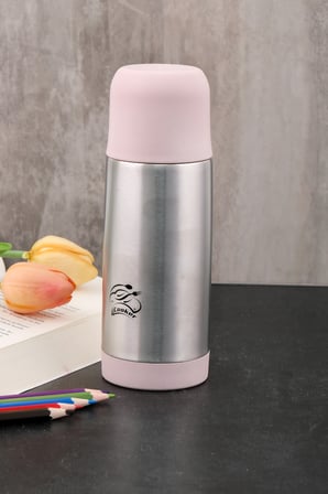 Cooker çelik matara termos  - çelik su çay termosu 300 ml. ckr2000 pudra