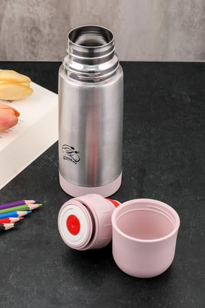 Cooker çelik matara termos  - çelik su çay termosu 300 ml. ckr2000 pudra