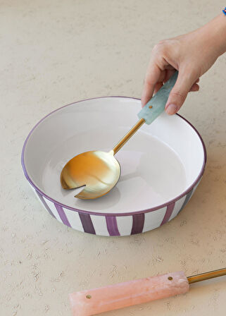 The Mia Joy Salata Kasesi Mor 23x6 cm