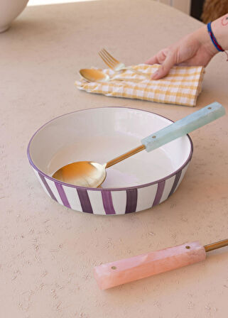 The Mia Joy Salata Kasesi Mor 23x6 cm