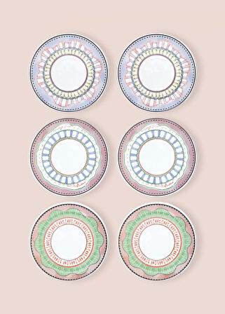 The Mia Spring Çay Tabağı 6lı Set 13 cm