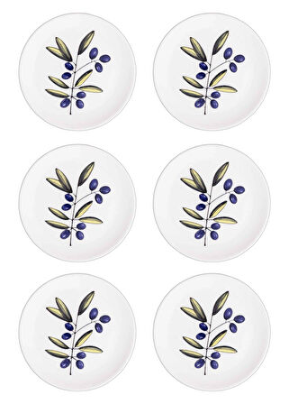 The Mia Olivos Servis Tabağı 6lı Set 26 cm OVS0003