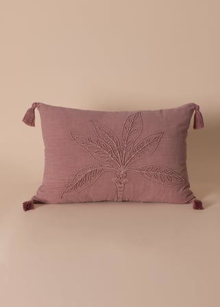 The Mia Püsküllü Kırlent Gül Kurusu 35x50cm