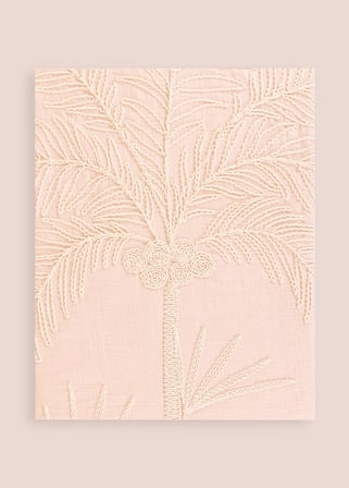 The Mia Throw Koltuk Şalı Püsküllü Pudra 170x130