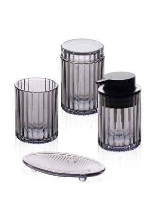 The Mia Vinka Banyo Seti 4 Parça Gri 300 ml
