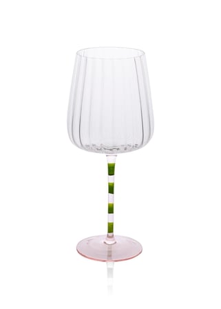 The Mia Şarap Kadehi Pembe Yeşil 600 ml