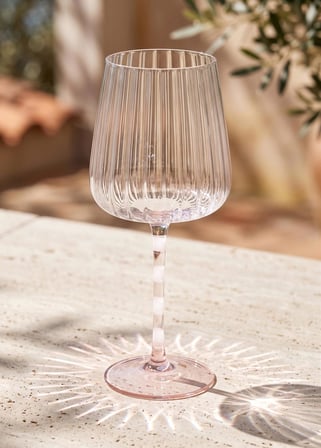 The Mia Şarap Kadehi Pembe Beyaz 600 ml