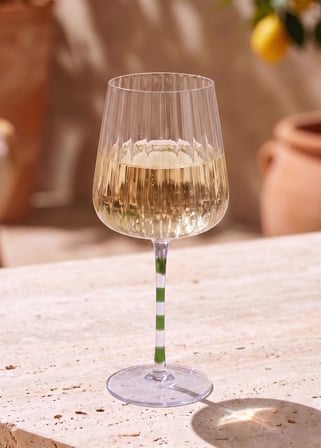The Mia Şarap Kadehi Mor Yeşil 500 ml