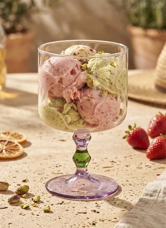 The Mia Bead Dondurmalık Tatlı Yeşil 300ml Çok Renkli Kase