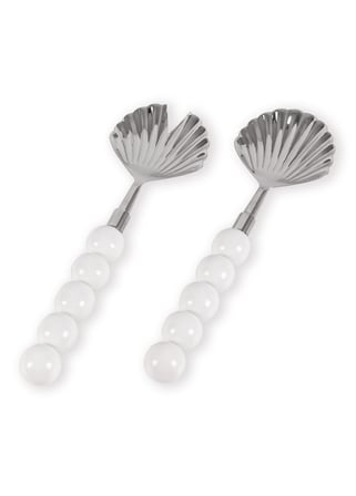 The Mia Ostrica Salata Servis Takımı Gümüş 2 Parça
