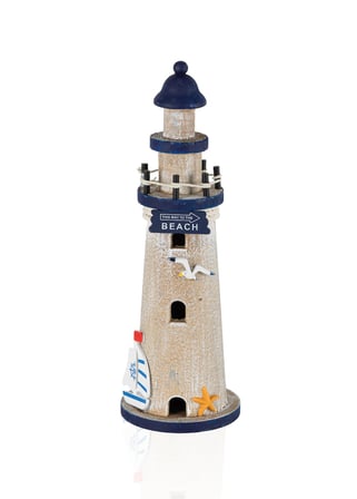The Mia Retro Marin Deniz Feneri Obje 30 cm