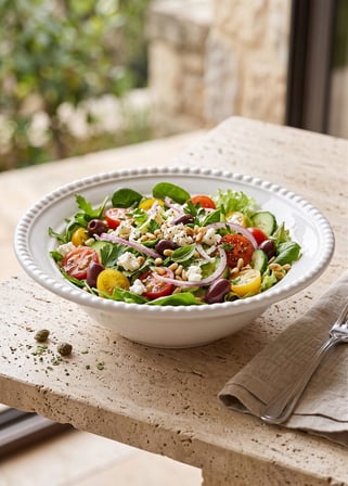 The Mia Grande Salata Kasesi Beyaz 22 Cm
