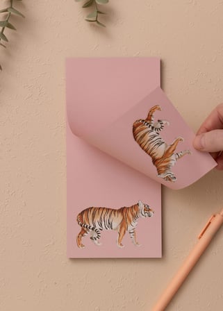 The Mia Art Line Mini Notluk Tiger 10 X 21 Cm 40 Yaprak