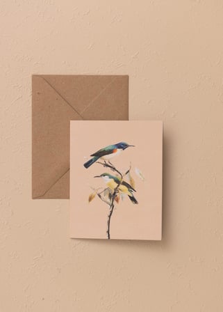 The Mia Art Line Mini Tebrik Kart Seti Blue 9X12 Cm