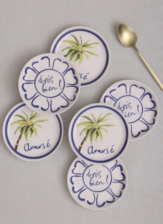 The Mia Palma Sosluk Çerezlik 6lı Set 10 cm Çok Renkli Kase
