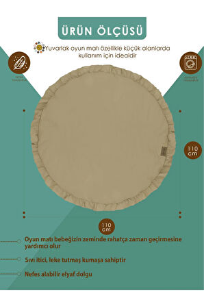 Bebek/Çocuk Oyun Halısı, Yenidoğan Emekleme Pedi, Aktivite Matı, Çok Amaçlı Minder, Kampçı Serisi