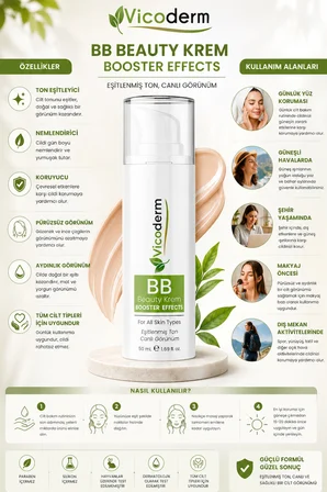 Vicoderm BB Krem Leke Oluşumunu Önlemeye Yardımcı, Aydınlık ve Canlılık