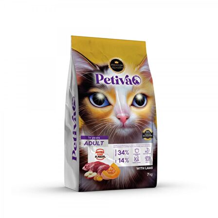 Petiva Yetişkin Kedi Kuzu Etli 7 Kg