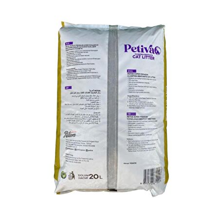 Petiva Aktif Karbon Kedi Kumu 20 L