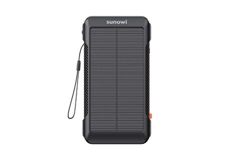 Sunowl SO600 Solar Powerbank, 10000 mAh, Led Işık