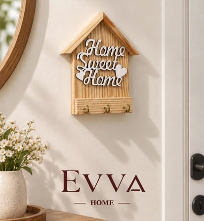 🏡 Home Sweet Home Mini Ahşap Anahtarlık Askılığı
