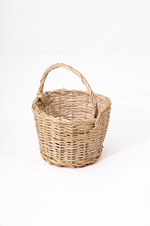 Hasır Balkon Sepeti H: 28 cm 