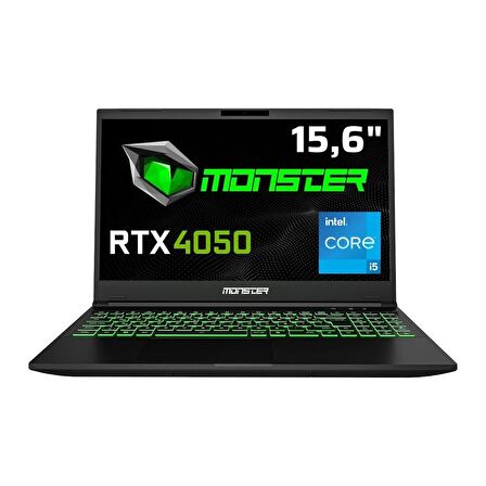 Monster Abra A5 V20.4.2 Intel Core i5 12450H 32GB 1TB SSD RTX4050 Freedos 15.6" FHD 144Hz