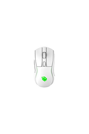 Pusat Reflex Pro 16000 DPI 400 IPS Yüksek Performanslı Kablosuz RGB Oyuncu Mouse- Beyaz