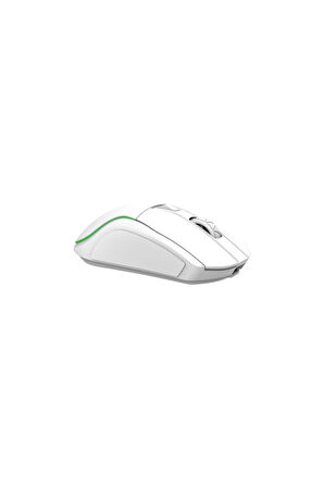 Pusat Reflex Pro 16000 DPI 400 IPS Yüksek Performanslı Kablosuz RGB Oyuncu Mouse- Beyaz