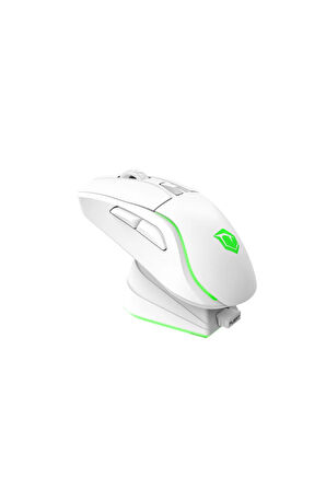 Pusat Reflex Pro 16000 DPI 400 IPS Yüksek Performanslı Kablosuz RGB Oyuncu Mouse- Beyaz