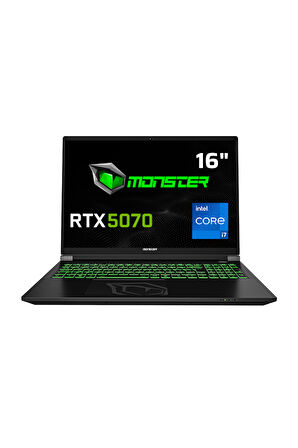 Monster Tulpar T6 V3.4 Intel Core i7 13700HX 16 GB RAM 500 GB SSD RTX 5070 FreeDOS 16" FHD+ 165 Hz Oyun Bilgisayarı