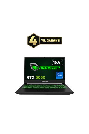 Monster Abra A5 V22.1 Intel Core i7 13620H 16 GB RAM 500 GB SSD 8 GB RTX 5050 Freedos 15,6" FHD 144 Hz Oyun Bilgisayarı