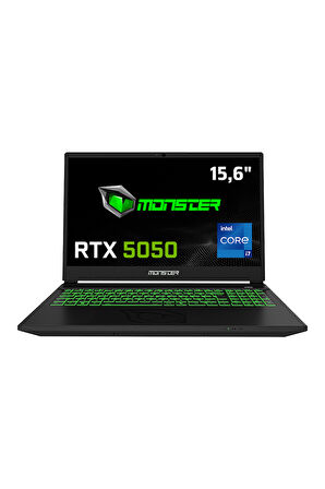 Monster Abra A5 V22.1.9 Intel Core i7 13620H 64 GB RAM 1 TB SSD 8 GB RTX 5050 Windows 11 15,6" FHD 144 Hz Oyun Bilgisayarı