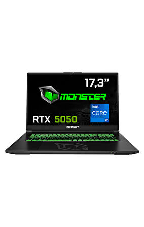 Monster Abra A7 V16.2.1 Intel Core i7 13700HX 16 GB RAM 1 TB SSD 8 GB RTX 5050 Windows 11  17,3" FHD 144 Hz Oyun Bilgisayarı