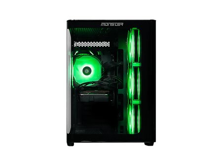 MONSTER Tulpar TD3 V1.8.2.3 Intel i5 14400F 16 GB 1TB RX7600 Windows 11 Masaüstü Oyun Bilgisayarı Siyah