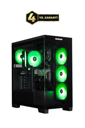 Monster Tulpar TD3 V3.4.2 Intel Core Ultra 5 225F H810 Anakart 16 GB RAM 1 TB SSD RTX 5060 FreeDOS Masaüstü Oyun Bilgisayarı - Siyah