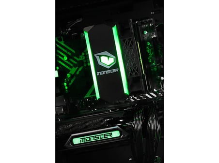 MONSTER Tulpar TD3 V3.2.2.3 Core Ultra 5 225F 16 GB RAM 1 TB SSD RX 9060XT Windows 11 Gaming Masaüstü Bilgisayar Siyah