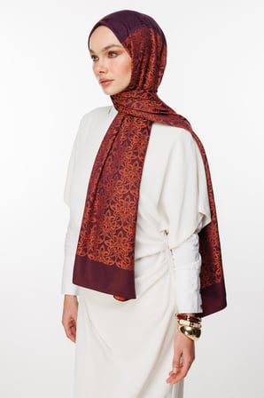 Nora Desen Çift Taraflı Şal