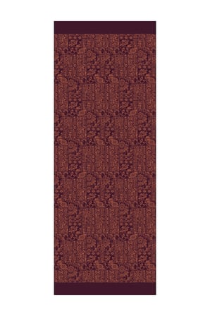 Henna Desen Çift Taraflı Şal