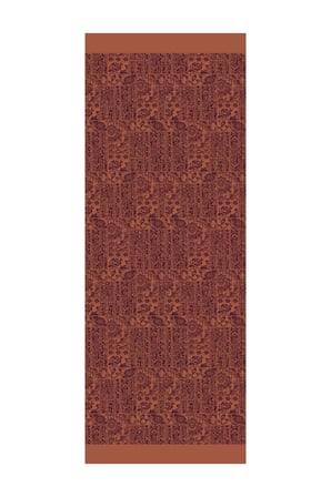 Henna Desen Çift Taraflı Şal