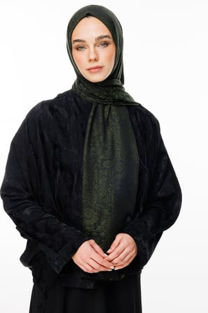 Henna Desen Çift Taraflı Şal