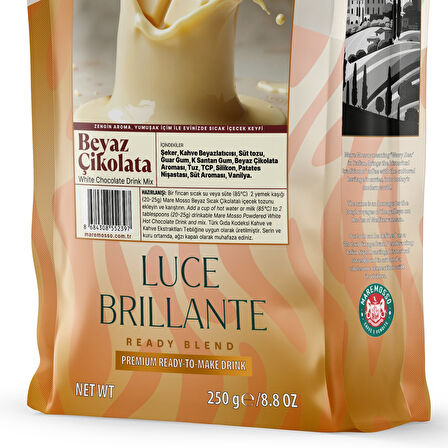 Beyaz Çikolata (White Chocolate) 250 GR.