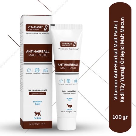 Vitarmor Anti-Hairball Malt Paste | Kedi Tüy Yumağı Önleyici Malt Macun