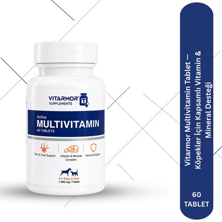 Vitarmor Multivitamin Tablet — Köpekler İçin Kapsamlı Vitamin & Mineral Desteği