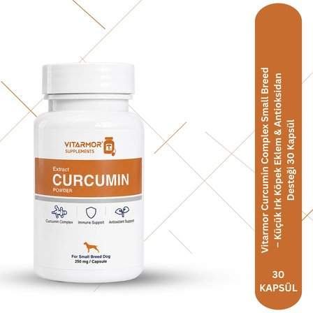 Vitarmor Curcumin Complex Small Breed – Küçük Irk Köpek Eklem & Antioksidan Desteği 30 Kapsül