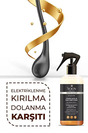 2'li Vegan Saç Spreyi & Biberiyeli Saç Bakım Suyu, 7 Doğal Aktifli, Keratin ve Kolajen İçerikli Set