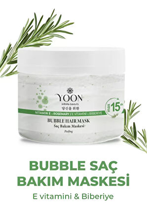 Biberiyeli Saç Maskesi, E Vitamini & Peeling Etkili - Saç Tellerini Güçlendirir ve Kırıkları Onarır