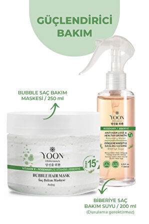 2’li Biberiye Saç Bakım Suyu & Saç Maskesi – Dökülme Karşıtı, Hızlı Uzatma, Besleyici Saç Bakımı