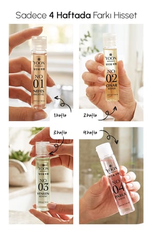 Saç Bakım Seti Yoğun Onarıcı Saç Terapisi | 4 Adım 28 Gün Parlaklık Nem, Besle ve Onar 4x28ml