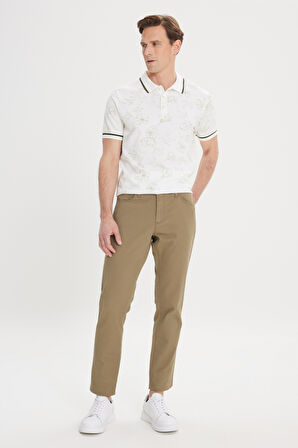 Slim Fit Dar Kesim 5 Cep Armürlü Esnek Pantolon